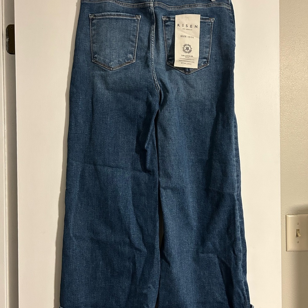 NWT - Risen Wide Leg Women's Blue Jeans - Picture 2 of 3